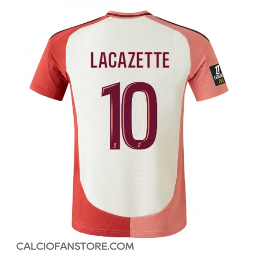 Maglia Calcio Olympique Lyonnais Alexandre Lacazette #10 Terza Divisa 2024-25 Manica Corta